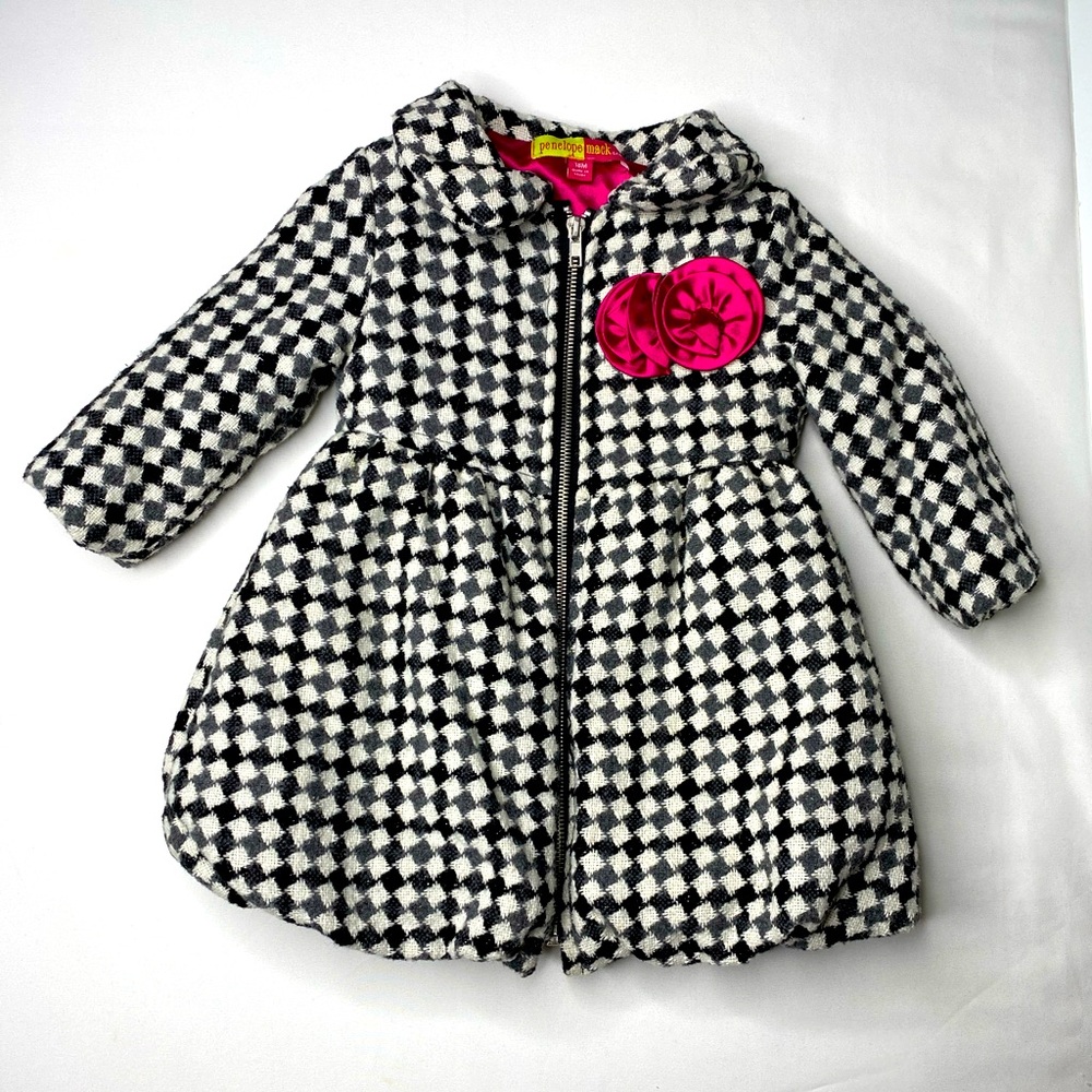 Penelope Mack Houndstooth Swing Coat